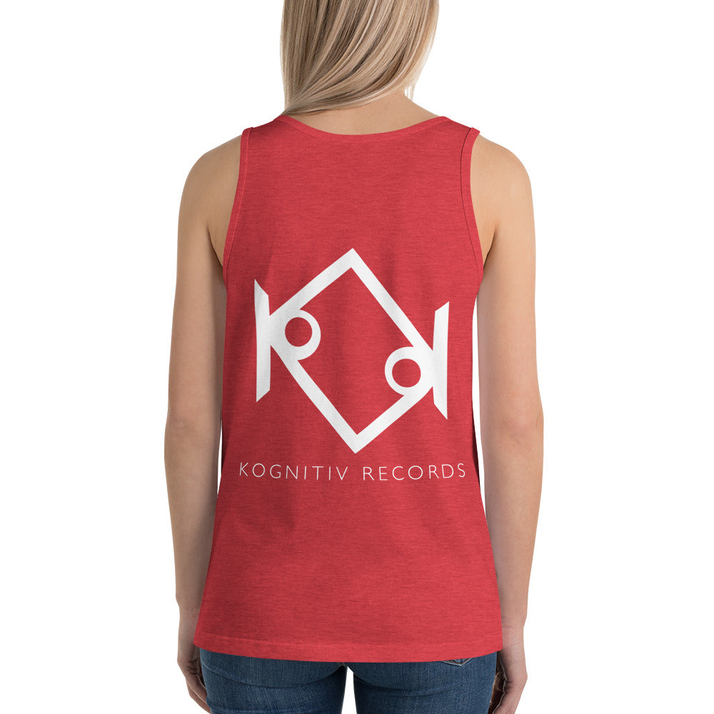 Kognitiv Records Logo Unisex Jersey Tank with Tear Away Label