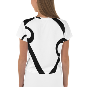 Abstract Crop Tee