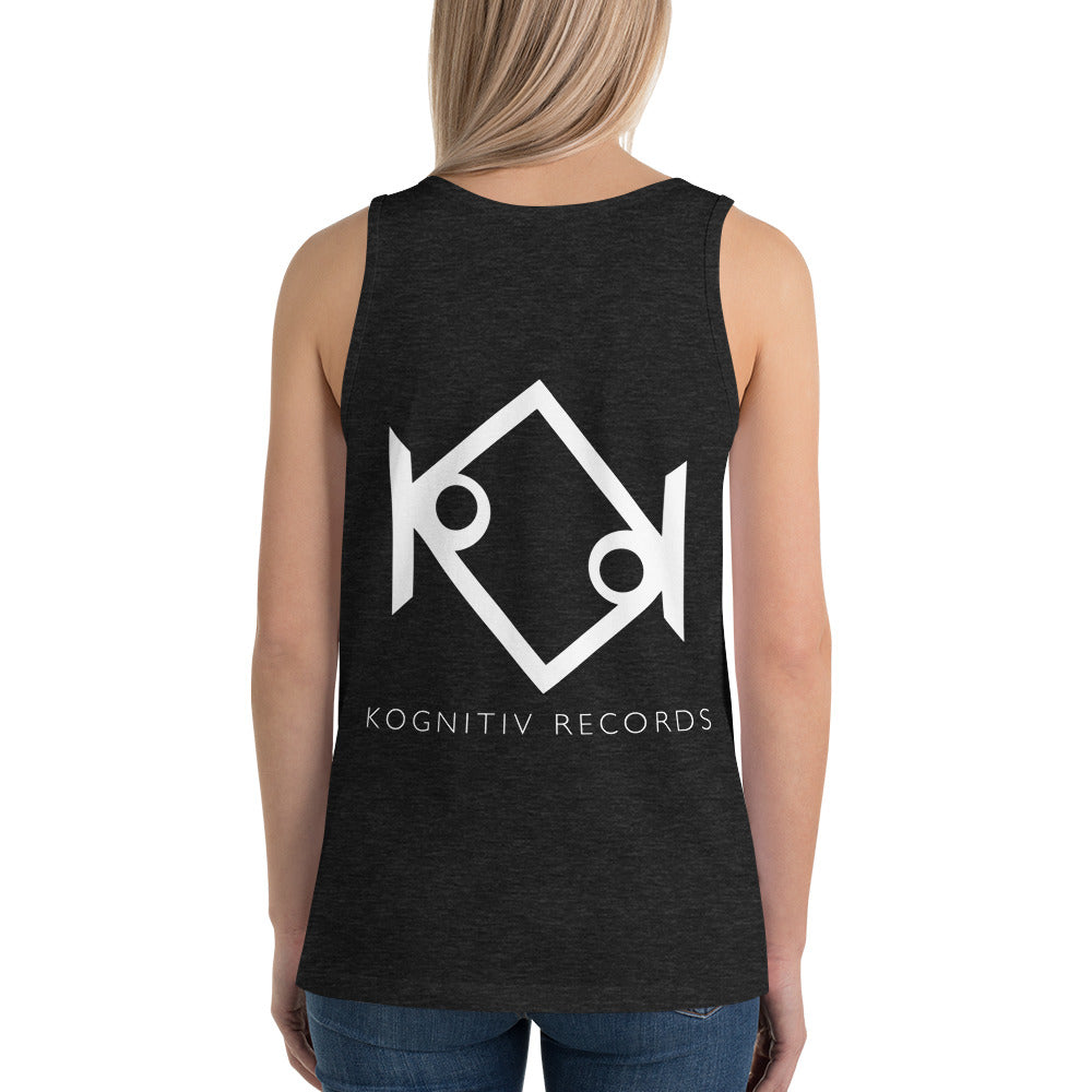 Kognitiv Records Logo Unisex Jersey Tank with Tear Away Label