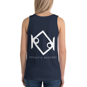 Kognitiv Records Logo Unisex Jersey Tank with Tear Away Label